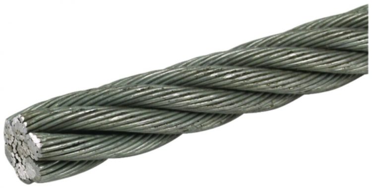Corde acier flexible Elvatec/DEHN 11.5mm (19×2.3mm) rouleau 20m zinc galvanisé 
