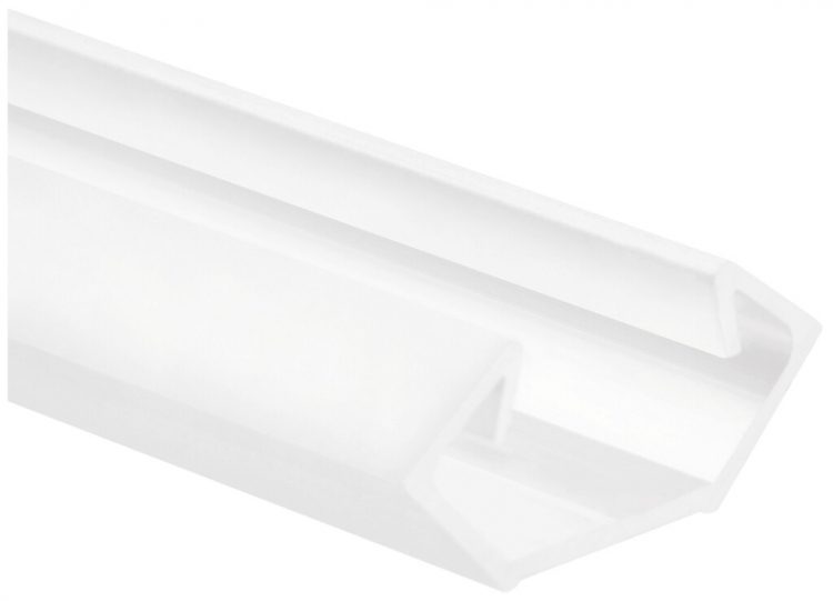Profilo d'angolo DOTLUX tipo 8 2000mm, per strisce LED fino a 11mm, bianco 