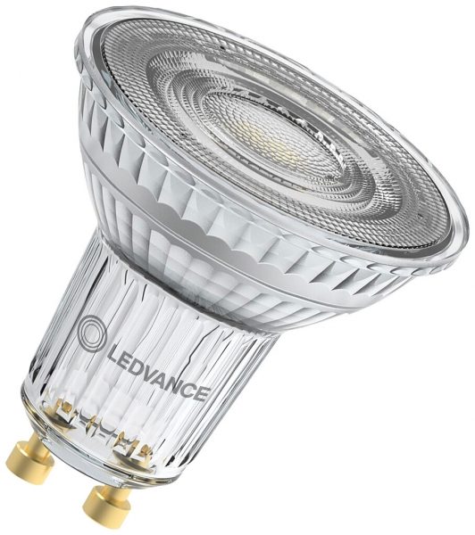 Lampada LED LEDVANCE GU10 8.3W 575lm 2700K REG Ø50×52mm PAR16 chiaro 60° 