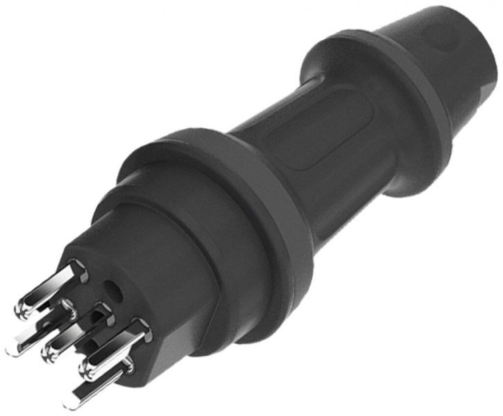 Stecker TH55 T25 MH, IP55, 16A 250/440V, für Kabel-Ø 6…14mm, sz-an 