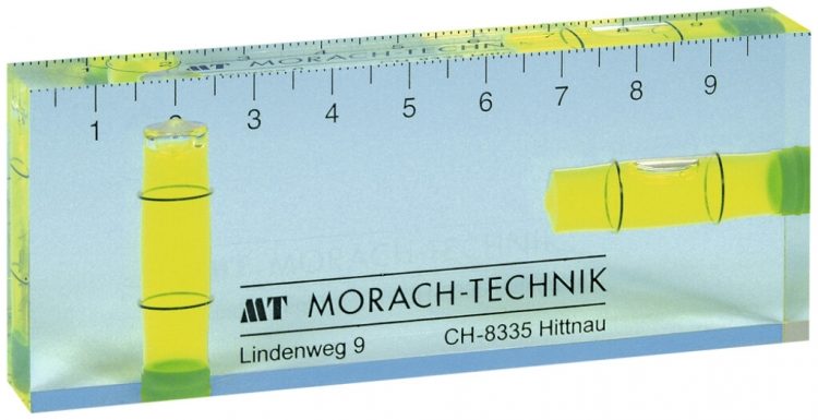 Wasserwaage Morach-Technik AG 100×40×15mm transparent 