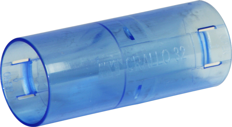 Manchon de jonction MT-Crallo M32 bleu-transparent 