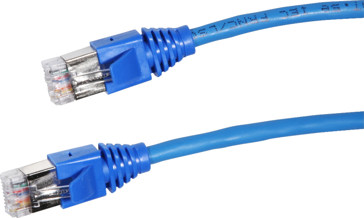 Câble de distribution  RJ45 2.0m bl SF/UTP cat. 5e s. h. 