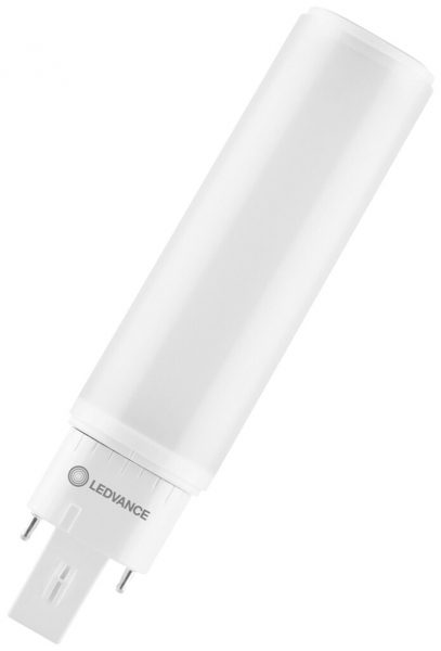LED-Lampe LEDVANCE DULUX LED D/E13 G24q-1 6W 600lm 830 142.8mm mattiert 120° 