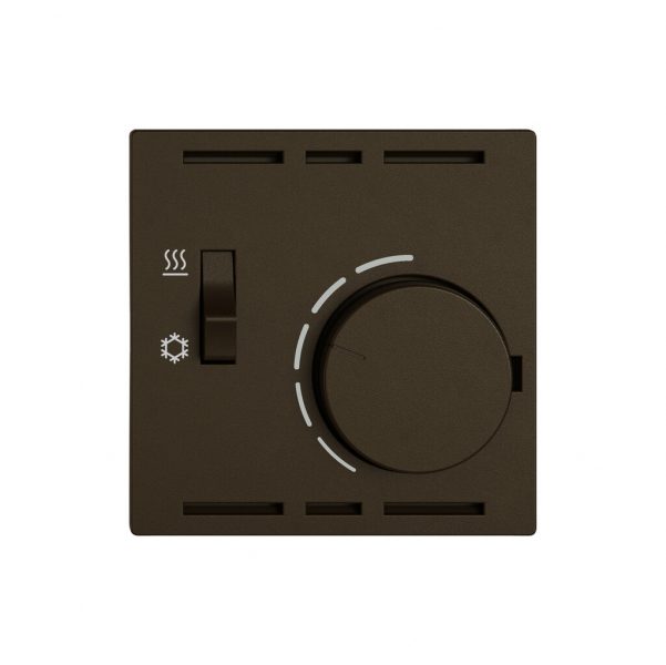 Montageset EDIZIO.liv SNAPFIX® f.Thermostat mit Schalter Heizen/Kühlen br 