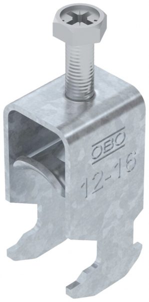 Fixation rapide BET 2056 pied à H métal 12…16mm 1×câble acier Zn-ch-im 