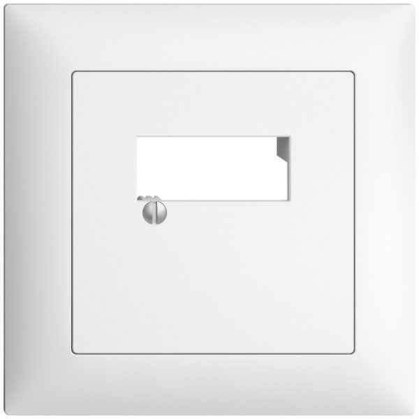 UP-Frontset EDIZIOdue weiss 88×88mm 2×RJ45 