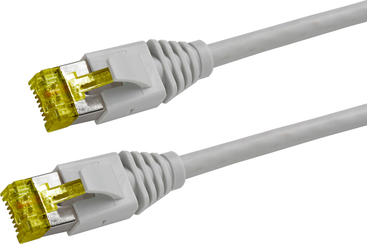 Câble de distribution  RJ45 10.0m gr S/FTP cat. 6A s. h. 