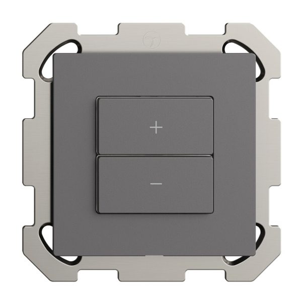 Variateur Uni-LED ENC 1K/2T Edue Wiser gris foncé 