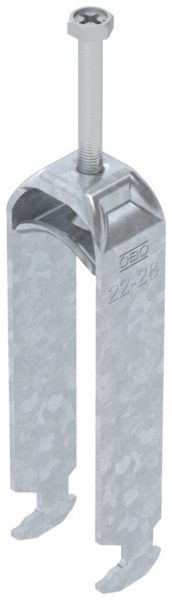 Schnellverleger BET 2056 H-Fuss Metall 22…28mm 3×Kabel Stahl tfZn 