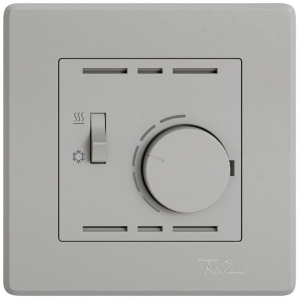 Thermostat d'ambiance ENC EDIZIO.liv SNAPFIX® inter.chaud/froid 230VAC 50Hz grc 