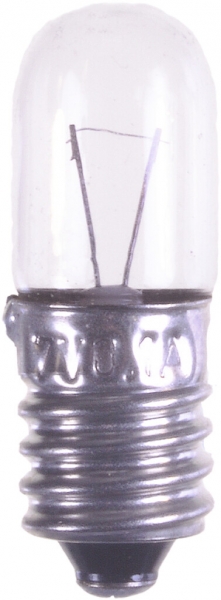 Lampada incandescente per segnalazione DURLUX E10 12V 3W 250mA Ø10×28mm 