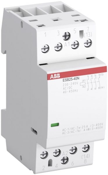 Contacteur AMD ABB ESB25, 3F 25A AC-1, 230…240VAC/DC 