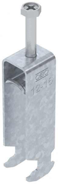 Schnellverleger BET 2056 H-Fuss Metall 12…16mm 3×Kabel Stahl tfZn 