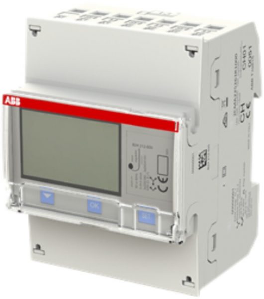 REG-Energiezähler ABB iBus B24 212-600, 3×6A Bronze Impuls, RS-485 METAS 