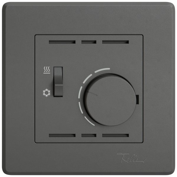 Thermostat d'ambiance ENC EDIZIO.liv SNAPFIX® inter.chaud/froid 230VAC 50Hz grf 