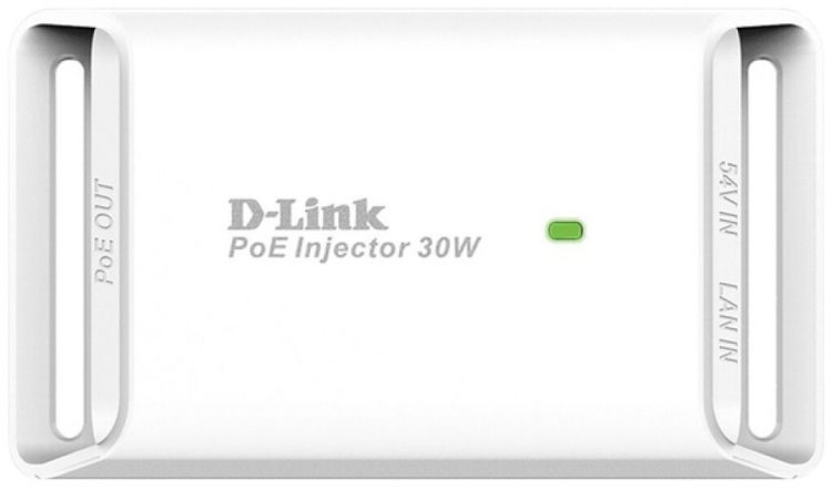 Iniettore PoE D-Link DPE-301GI, 1×10/100/1000Mbit/s IN/OUT, max. 30W 