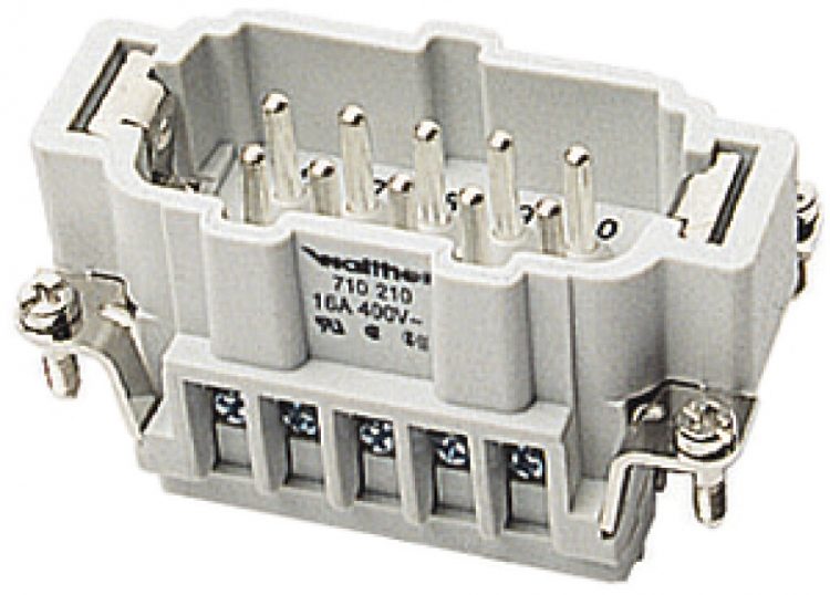 Intérieur de prise male B10 0.5…2.5mm², avec protection de fil 1…10 