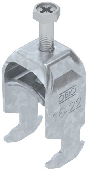 Fixation rapide BET 2056 pied à H métal 16…22mm 1×câble acier Zn-ch-im 