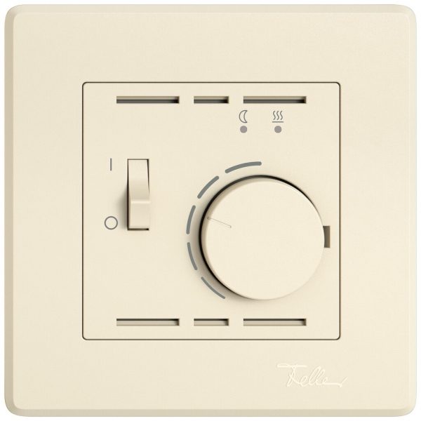 Thermostat d'ambiance ENC EDIZIO.liv SNAPFIX® p.chauffages par le sol cr 