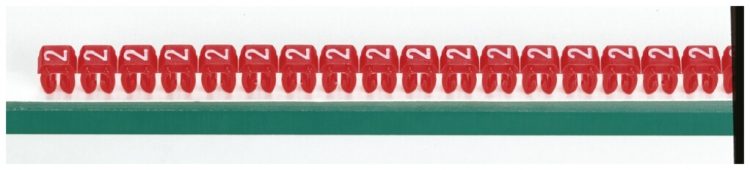 Bague-repère Legrand CAB 3, pour 0.5…1.5mm² impression: '2', rouge 