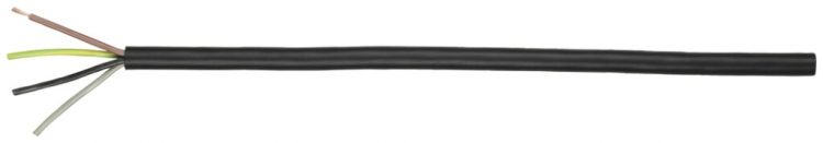 Câble Gdv 5×2.5mm² 4LPE/3LNPE noir 