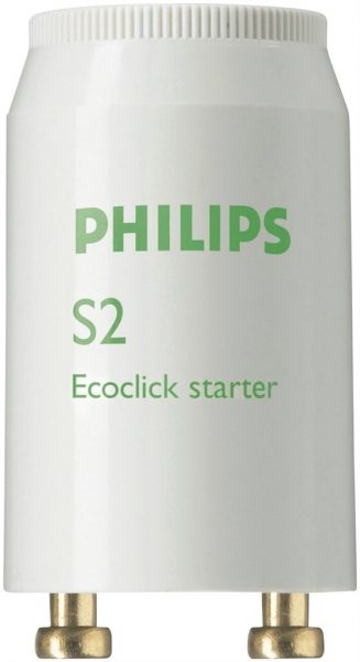 Starter à effluve Philips Ecoclick S2 4…22W SER 220…240V WH EUR/32X25CT blanc 