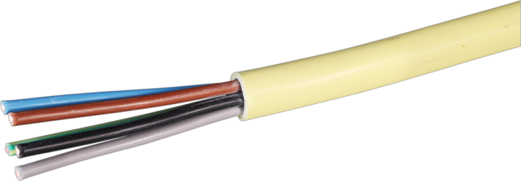 FE05C-Kabel gelb 5x1,5 mm2 Cca 3LNPE Eine Länge
