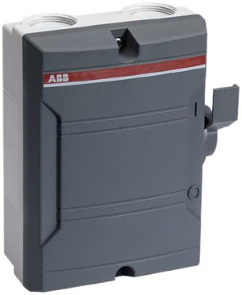 AP-Anlageschalter ABB 4-polig 25 A 400V dunkelgrau-dgu 