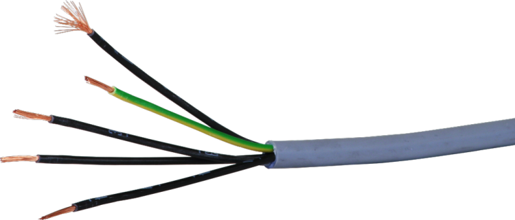 Câble de commande LiYY 5×1mm² numéroté gris Une longueur