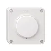 Interrupteur à poussoir NUP NEVO, S3/1L, illuminable, blanc, a.membrane blanc 