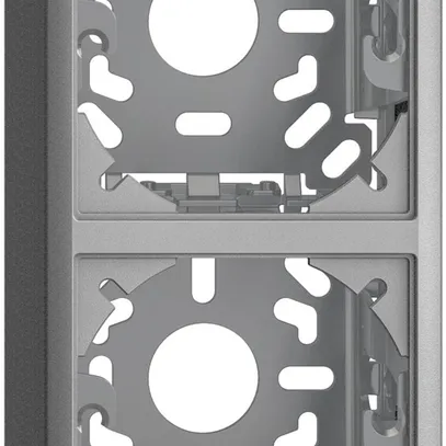 Capot avec plaque de base 2×54mm pour combinaison FX vertical/horizontal silver 