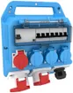 Kunststoff-Stromverteiler Bals EVKB 13, blau IP44 