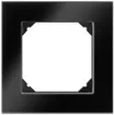 Cadre de recouvrement ENC EDIZIO.liv prestige SNAPFIX® 1×1 94×94mm verre noir 