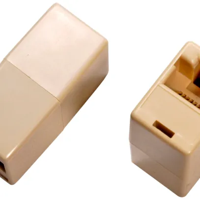 Adaptateur de connexion RJ45f/RJ45f UPTq sans câble, beige 