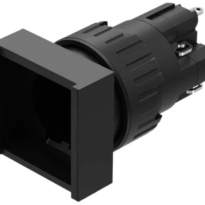 Poussoir lumineux INC EAO31 18×18mm 1O+1F noir 