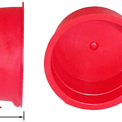 Cappa terminale PE per tubo di protezione 75mm rosso 