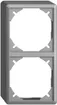 Cappa EDIZIOdue 54mm I-I silver, per combinazione verticale/orizzontale 