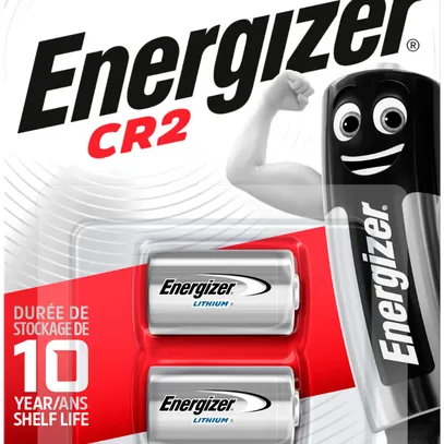Pile photo Lithium Energizer CR2 3V blister à 2 pièces 
