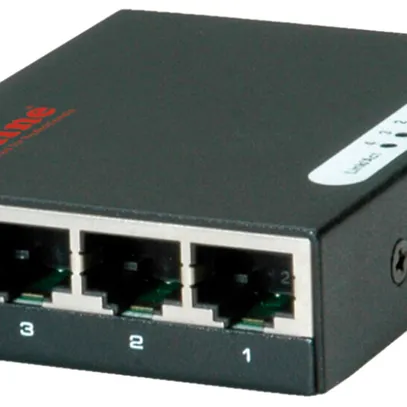 Switch ROLINE, 4-port 10/100/1000Mbit/s, auto-negotiation, full-duplex 