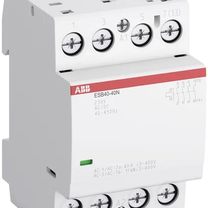 Contacteur AMD ABB ESB40, 4F 40A AC-1, 230VAC/DC 