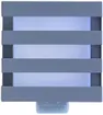 Applique LED Z-Licht PIR Cube L SEN 5.5W 500lm 3000K IP65 115×115mm grigio 