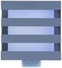 LED-Wandleuchte Z-Licht PIR Cube L SEN 5.5W 500lm 3000K IP65 115×115mm grau 