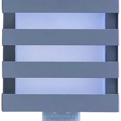 Applique LED Z-Licht PIR Cube L SEN 5.5W 500lm 3000K IP65 115×115mm grigio 