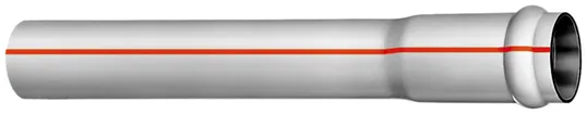 Tube prot.câble Ø60mm L=5m gris clair avec manchon+joint KRSEM-H 