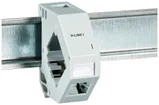 Hutschienen-Adapter H-LINE I für 1 Keystone-Modul geschirmt, 22mm 