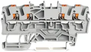 Morsetto di passaggio WAGO Top Job-S 2.5mm² 4L grigio serie 2202 