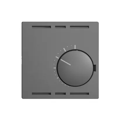 Kit frontale EDIZIOdue grigio scuro 60×60mm per termost.ambiente 