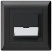 Tasto di suoneria INC A/1L kallysto.line nero con porta-etichetta 37×15mm 