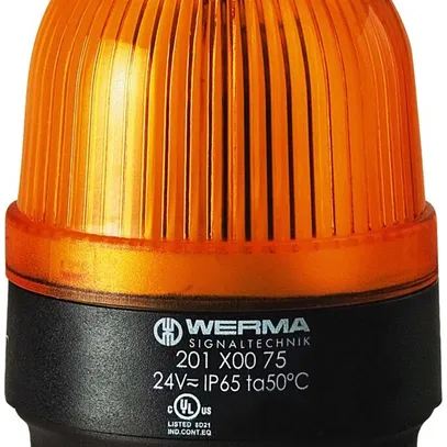 Lampe flash BM 230VAC jaune Ø58mm IP65 